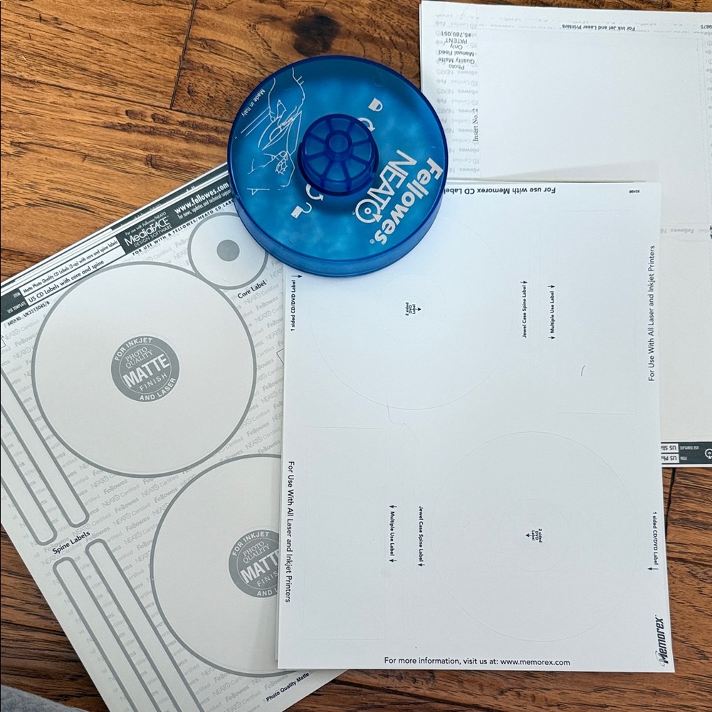 Fellowes Neato CD Labeling Kit